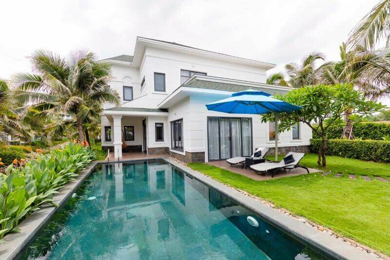 Top 10 khách sạn Hồ Tràm hot nhất năm 2024 villa 4 phòng ngủ hướng biển Le Palmier Hồ Tràm